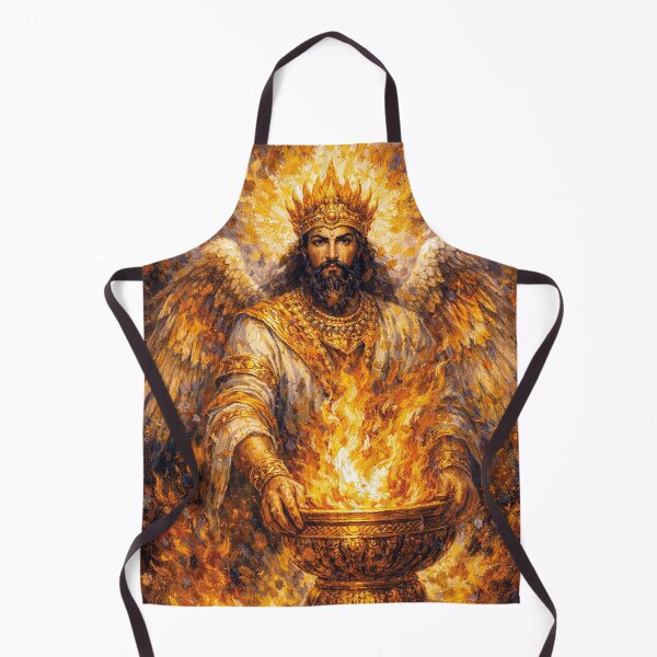 Item preview, Atar Painting – Persian God of Fire and Divine Light designed and sold by GalleryKauffeld.