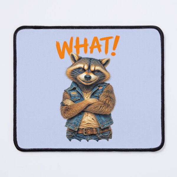Item preview, WHAT! DEFIANT RACCOON DESIGN 2 designed and sold by DigitalandPhoto.