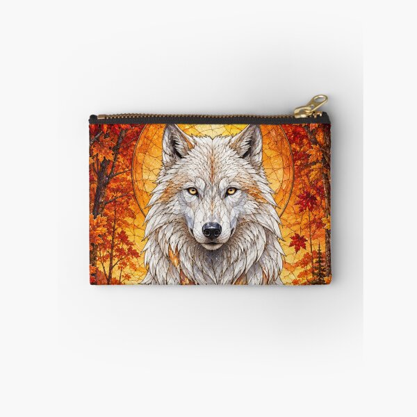 Item preview, The Guardian Wolf of Autumn – Wild Spirit of the Golden Forests designed and sold by Pixel Sakura Gallery.