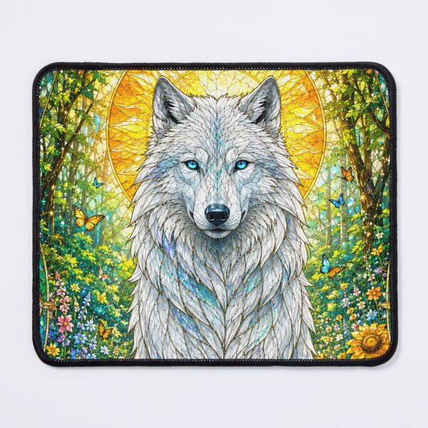 Item preview, The Guardian Wolf of Summer – Wild Spirit of the Sun designed and sold by Pixel Sakura Gallery.
