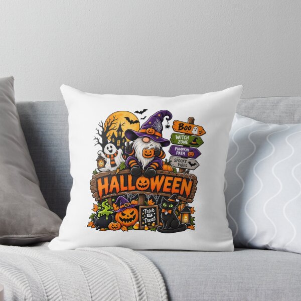 Item preview, Spooky Halloween Gnome Witch Pumpkin designed and sold by afr-saad.