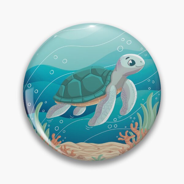 Item preview, Sea turtle ocean life vintage summer designed and sold by Xatutik.art.