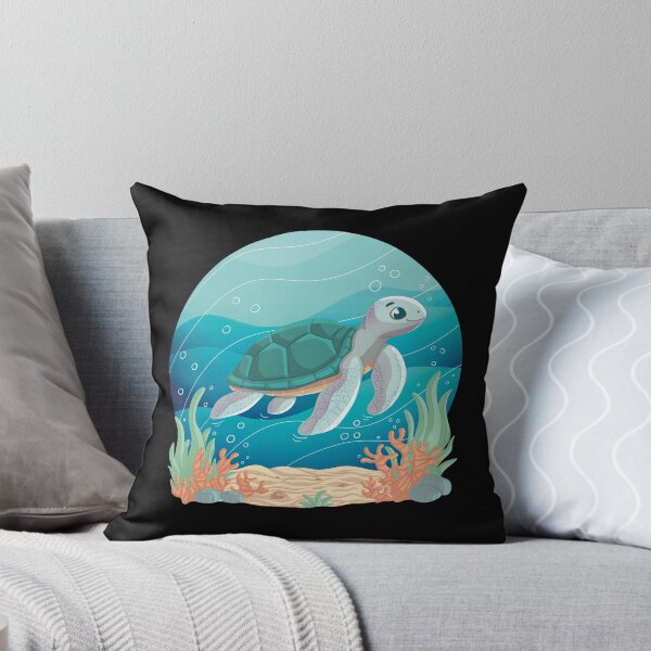 Item preview, Sea turtle ocean life vintage summer designed and sold by Xatutik.art.