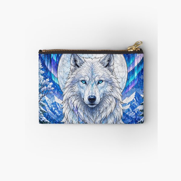 Item preview, The Guardian Wolf of Winter – Lord of the Snowy Lands designed and sold by Pixel Otaku Gallery.