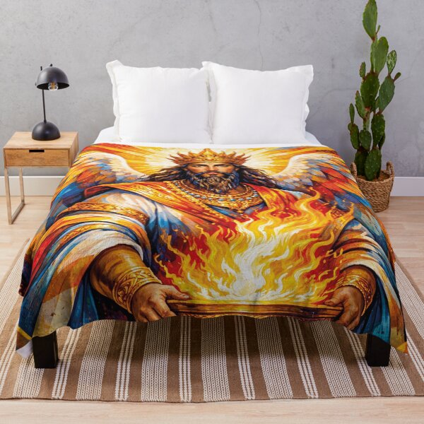 Item preview, Atar illustration – Zoroastrian God of Sacred Fire & Divine Light designed and sold by GalleryKauffeld.