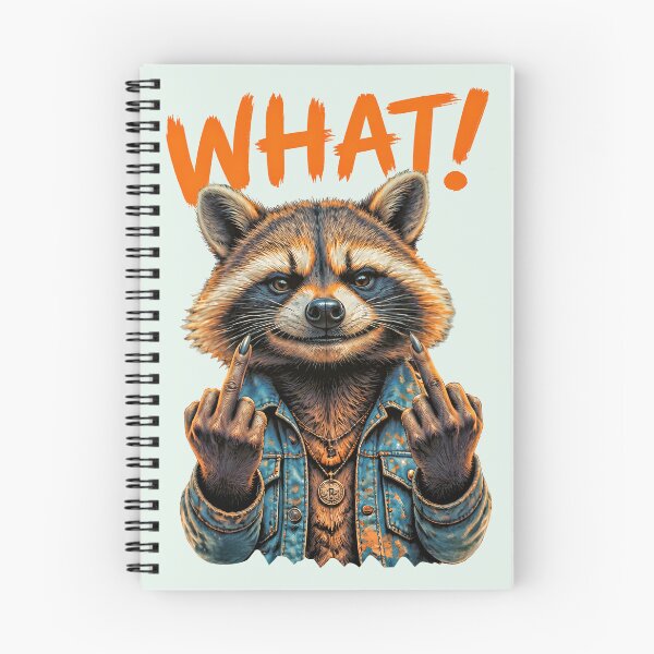 Item preview, WHAT! DEFIANT RACCOON DESIGN 3 designed and sold by DigitalandPhoto.