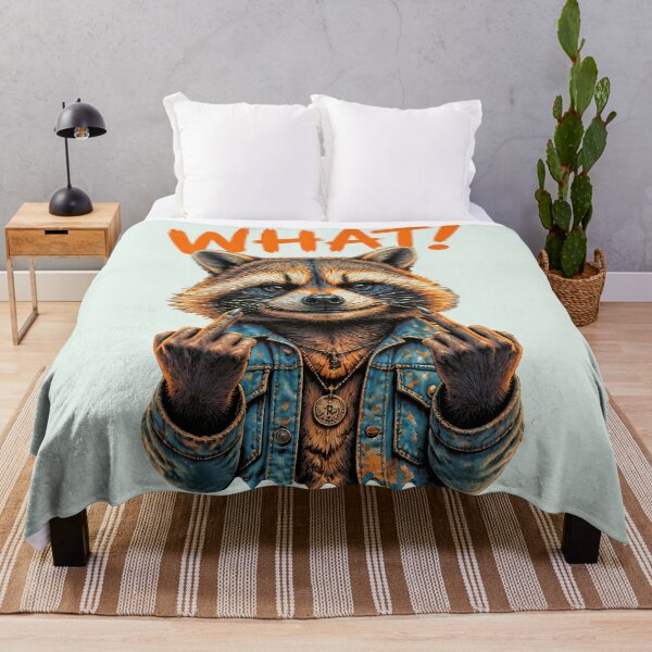 Item preview, WHAT! DEFIANT RACCOON DESIGN 3 designed and sold by DigitalandPhoto.