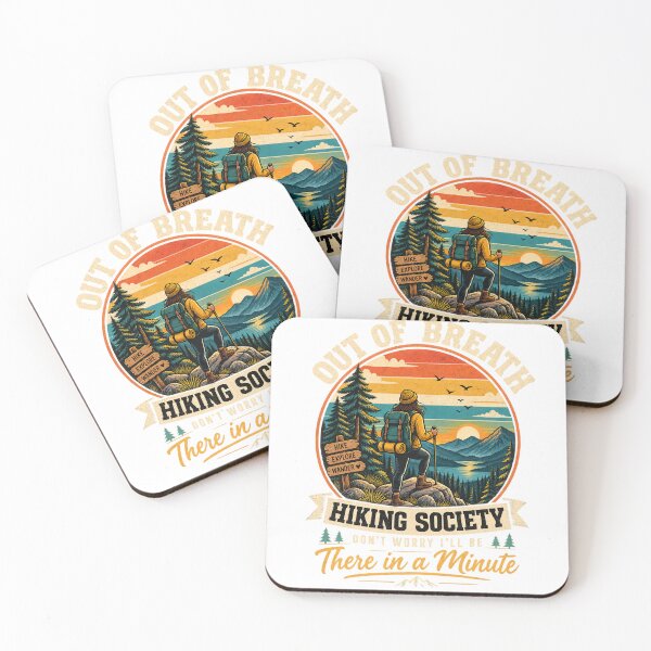 Item preview, Out of Breath Hiking Society – Vintage Mountain Adventure designed and sold by Bonasates.