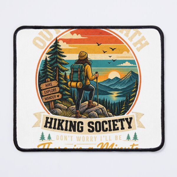 Item preview, Out of Breath Hiking Society – Vintage Mountain Adventure designed and sold by Bonasates.