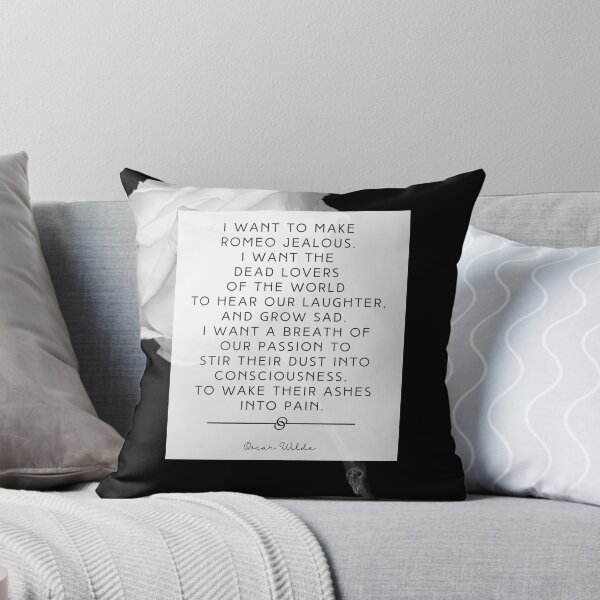 Artikelvorschau, Ich möchte Romeo eifersüchtig machen – Oscar Wilde Zitat zum Ausdrucken entworfen und verkauft von taleofdeuces.