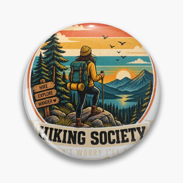 Item preview, Out of Breath Hiking Society – Vintage Mountain Adventure designed and sold by Bonasates.