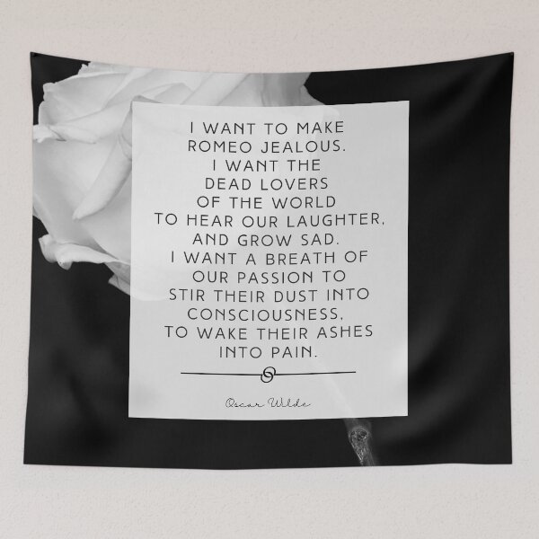 Item preview, I Want to Make Romeo Jealous — Oscar Wilde Quote Print designed and sold by taleofdeuces.