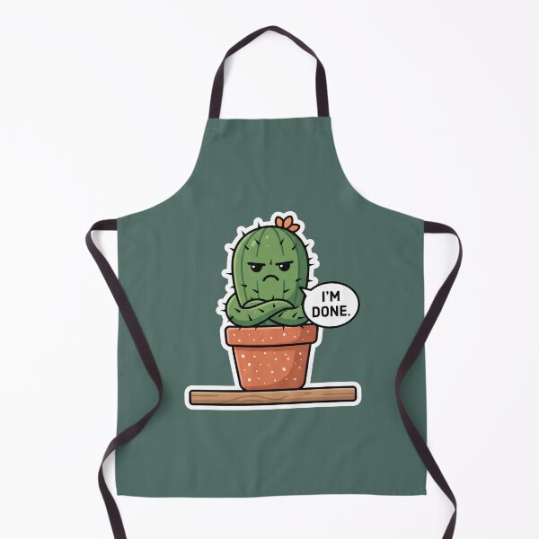 Item preview, Im Done Grumpy Cactus Funny Sarcastic Plant Humor. designed and sold by MyHappyArtShop.