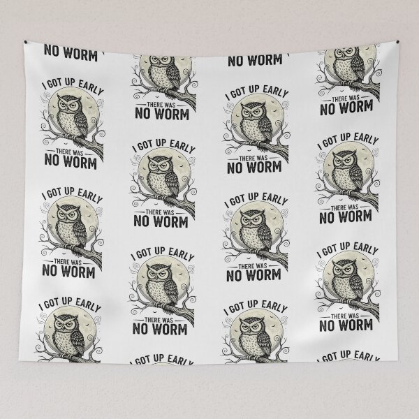 Item preview, I Got Up Early There Was No Worm 1 designed and sold by Positive&FunnyThings.