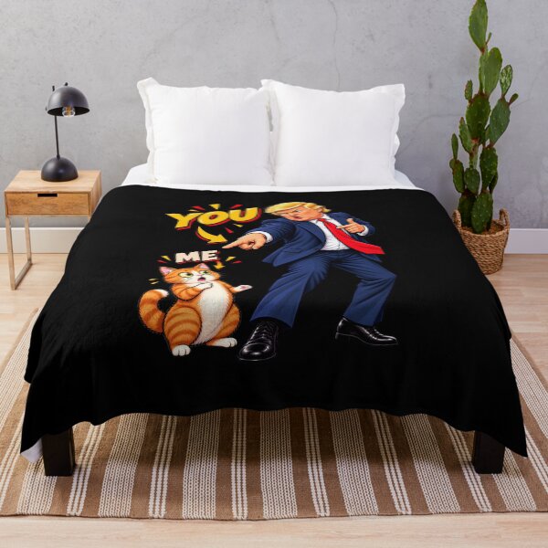 Item preview, Trump Pointing at Cat, YOU ME Political Humor designed and sold by Retro Whiskers.