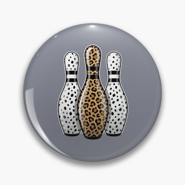 Item preview, Bowling Pins Leopard Print Dalmatian Spots Bowler designed and sold by SofiBlair.