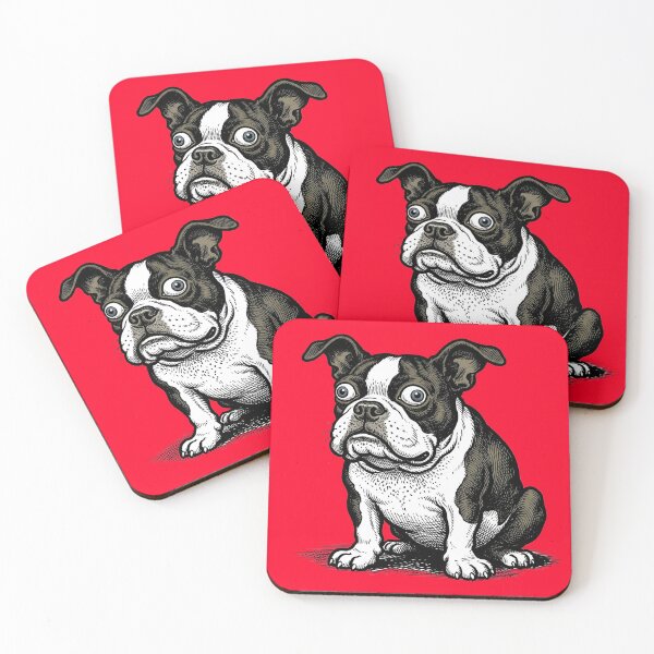 Item preview, Boston Terrier Gentleman - Dog Art Print designed and sold by FreiherrPK.