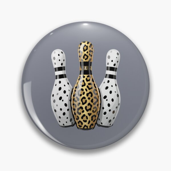 Item preview, Leopard Print Dalmatian Bowling Pins Bowler  designed and sold by SofiBlair.