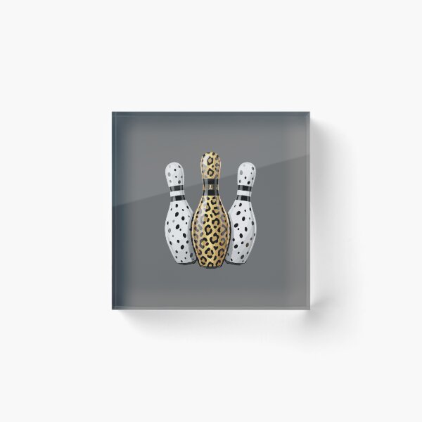 Item preview, Leopard Print Dalmatian Bowling Pins Bowler  designed and sold by SofiBlair.