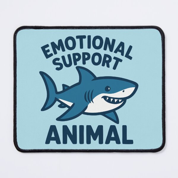 Item preview, Shark Emotional Support Animal Funny Humor Men Women Kids designed and sold by Colorfulman.