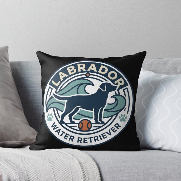 Item preview, Labrador Water Retriever Vintage Dog Ocean Waves Beach Emblem Aesthetic designed and sold by mood-draftsman.