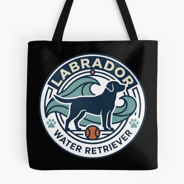 Item preview, Labrador Water Retriever Vintage Dog Ocean Waves Beach Emblem Aesthetic designed and sold by mood-draftsman.