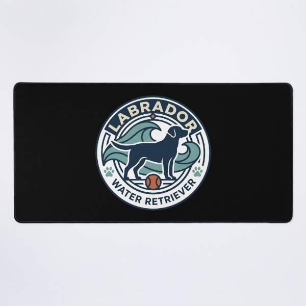 Item preview, Labrador Water Retriever Vintage Dog Ocean Waves Beach Emblem Aesthetic designed and sold by mood-draftsman.