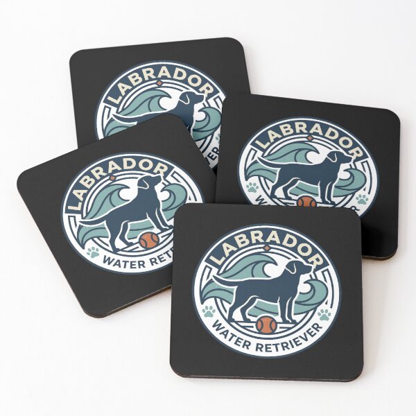 Item preview, Labrador Water Retriever Vintage Dog Ocean Waves Beach Emblem Aesthetic designed and sold by mood-draftsman.