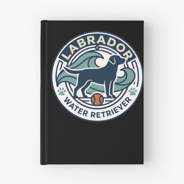 Item preview, Labrador Water Retriever Vintage Dog Ocean Waves Beach Emblem Aesthetic designed and sold by mood-draftsman.