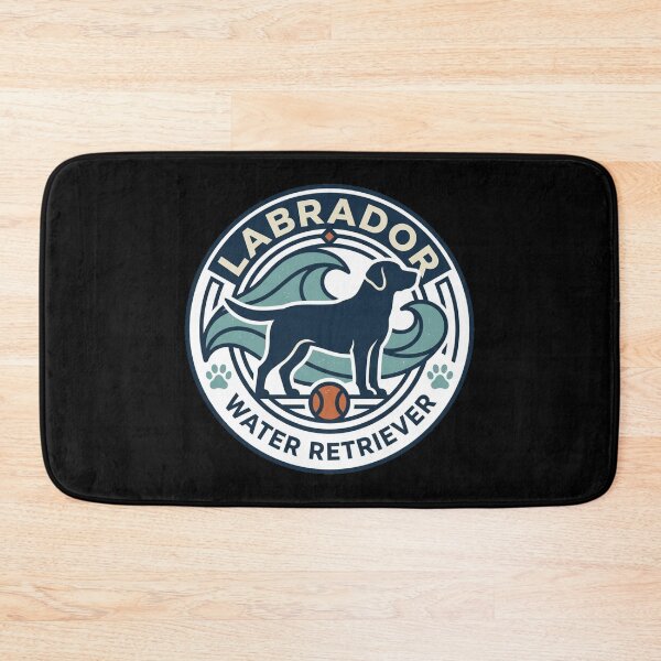 Item preview, Labrador Water Retriever Vintage Dog Ocean Waves Beach Emblem Aesthetic designed and sold by mood-draftsman.