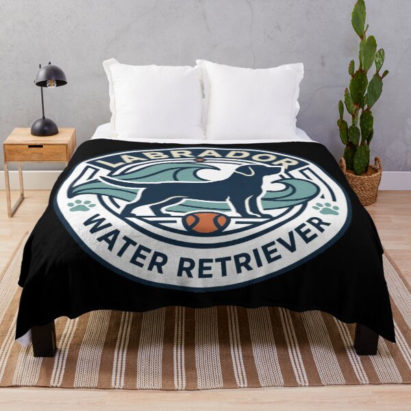 Item preview, Labrador Water Retriever Vintage Dog Ocean Waves Beach Emblem Aesthetic designed and sold by mood-draftsman.
