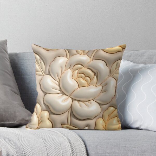Item preview, Elegant Golden Rose Floral Relief designed and sold by SayMaria.