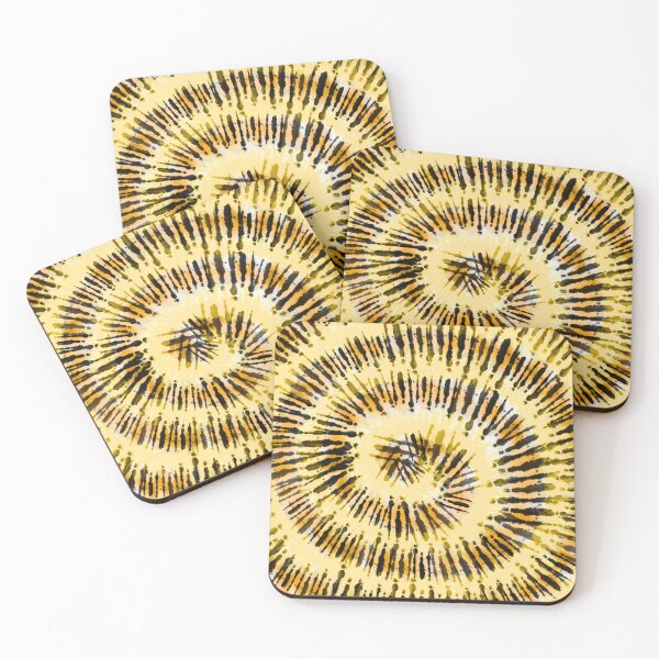 Item preview, Toxic Slime Tie Dye Spiral – Spooky Halloween Shibori Swirl Pattern | Yellow designed and sold by Frohyou.