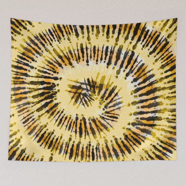 Item preview, Toxic Slime Tie Dye Spiral – Spooky Halloween Shibori Swirl Pattern | Yellow designed and sold by Frohyou.