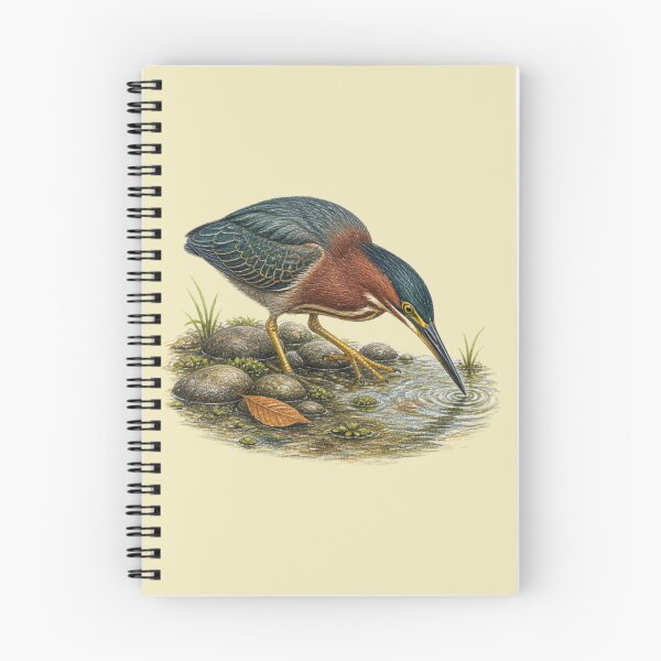Item preview, Green Heron Vintage Naturalist Study designed and sold by BloomStudio1.