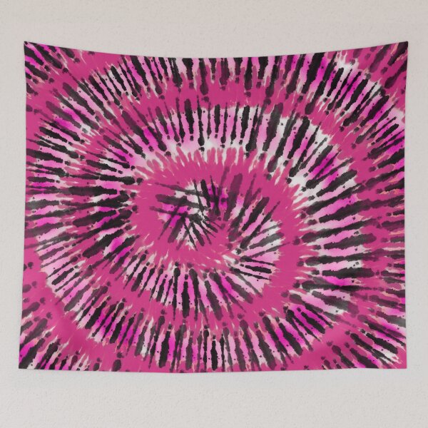 Aperçu de l'œuvre Spirale tie-dye Toxic Slime – Motif tourbillon Shibori effrayant pour Halloween | Rose créée et vendue par Frohyou.