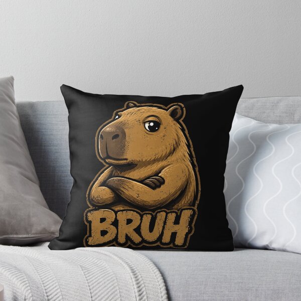 Item preview, Cool capybara with bruh expression graphic design designed and sold by rafaeltto.