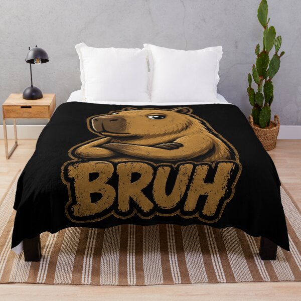 Item preview, Cool capybara with bruh expression graphic design designed and sold by rafaeltto.