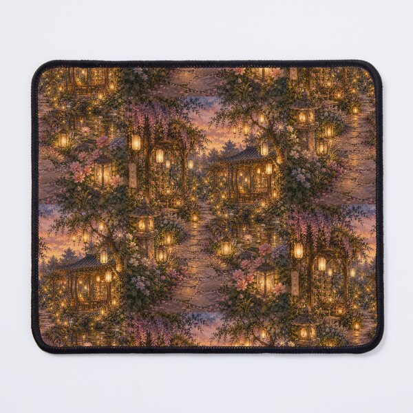 Item preview, The Lantern Garden at Dusk designed and sold by WildSkyMuse.