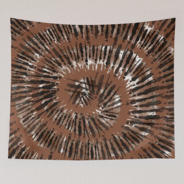 Item preview, Toxic Slime Tie Dye Spiral – Spooky Halloween Shibori Swirl Pattern | Brown designed and sold by Frohyou.