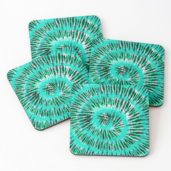 Item preview, Toxic Slime Tie Dye Spiral – Spooky Halloween Shibori Swirl Pattern | Teal designed and sold by Frohyou.