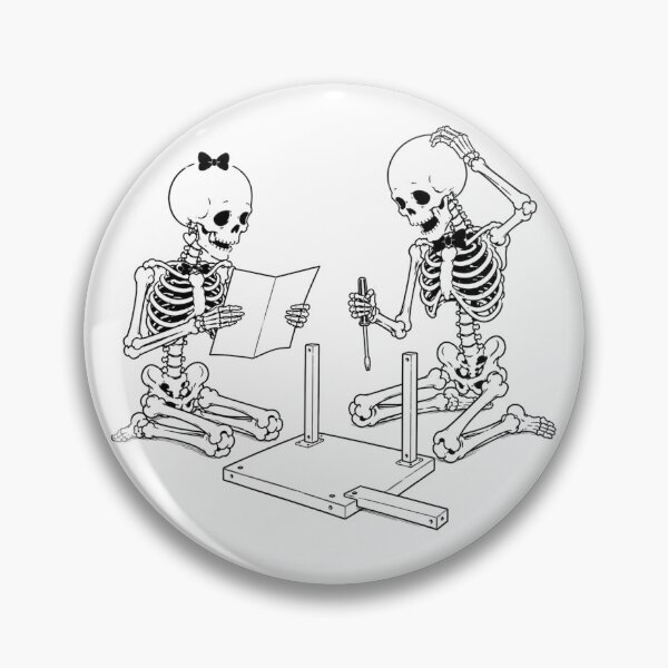 Item preview, Skeleton Couple Struggling to Assemble Furniture designed and sold by Qenlo.