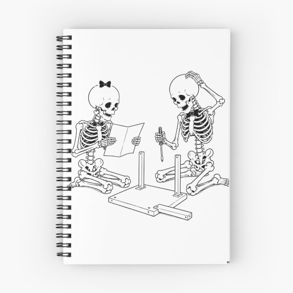 Item preview, Skeleton Couple Struggling to Assemble Furniture designed and sold by Qenlo.