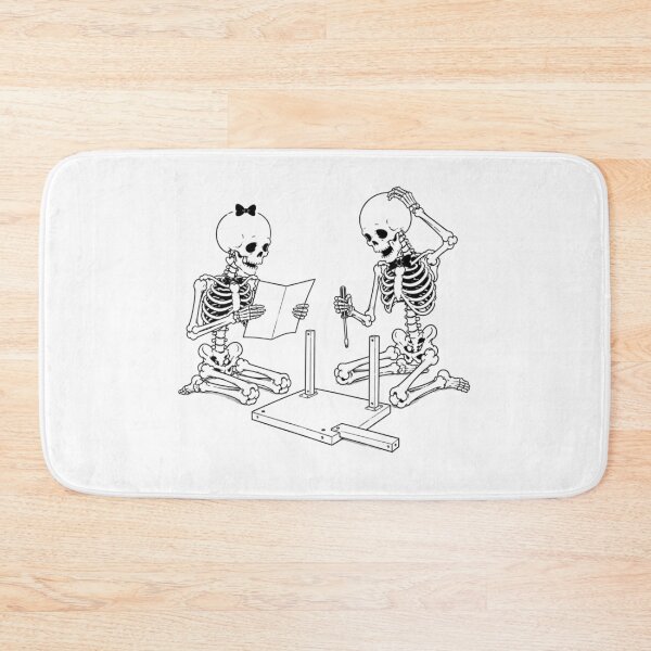 Item preview, Skeleton Couple Struggling to Assemble Furniture designed and sold by Qenlo.