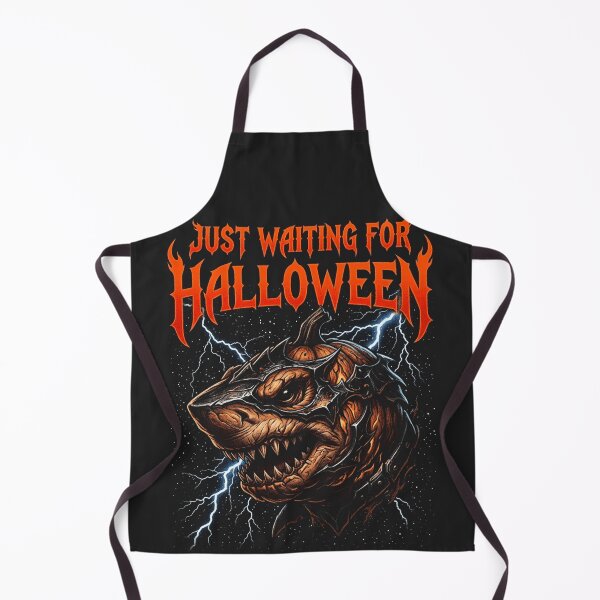 Item preview, Just Waiting For Halloween Pumpkin Shark Lightning designed and sold by legendaryskins.