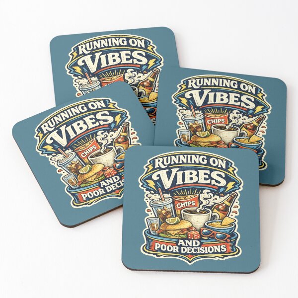 Item preview, Running On Vibes And Poor Decisions Vintage designed and sold by Mr Lee.