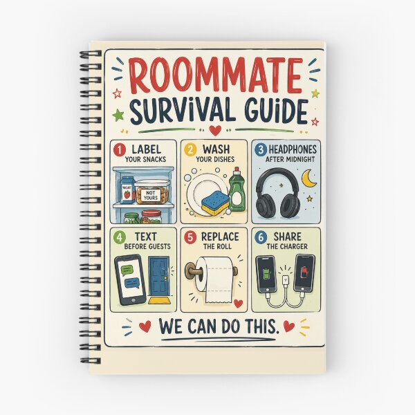 Item preview, Funny Roommate Gift – College Dorm Survival Guide Poster designed and sold by astersgraphics.