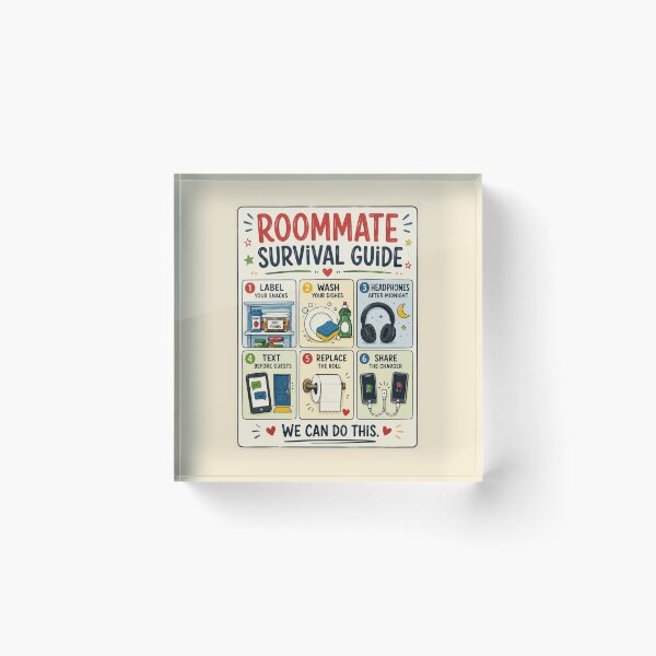 Item preview, Funny Roommate Gift – College Dorm Survival Guide Poster designed and sold by astersgraphics.