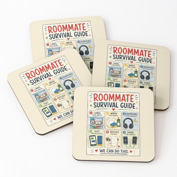 Item preview, Funny Roommate Gift – College Dorm Survival Guide Poster designed and sold by astersgraphics.