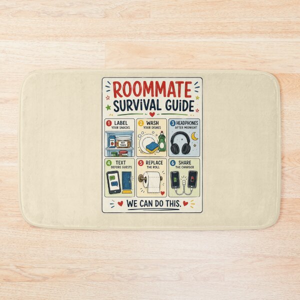 Item preview, Funny Roommate Gift – College Dorm Survival Guide Poster designed and sold by astersgraphics.